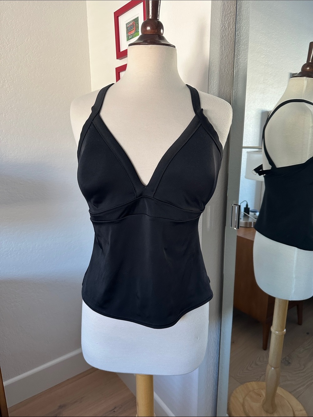 Land's End Black Swim Tank Top
